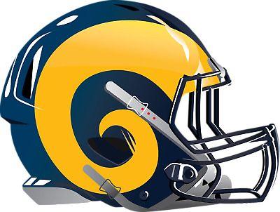 Rams Helmet Logo - LOS ANGELES RAMS Alternate Future Helmet logo Vinyl Decal / Sticker