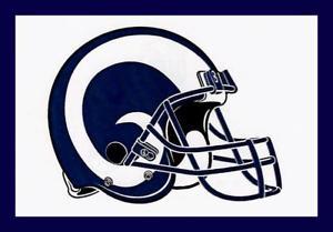 Rams Helmet Logo - LOS ANGELES LA RAMS FOOTBALL NFL HELMET DECAL STICKER TEAM LOGO BOGO