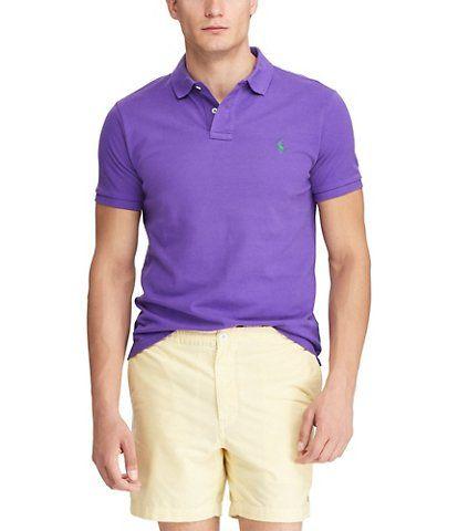 Lavender Polo Logo - Purple Men's Casual Polo Shirts
