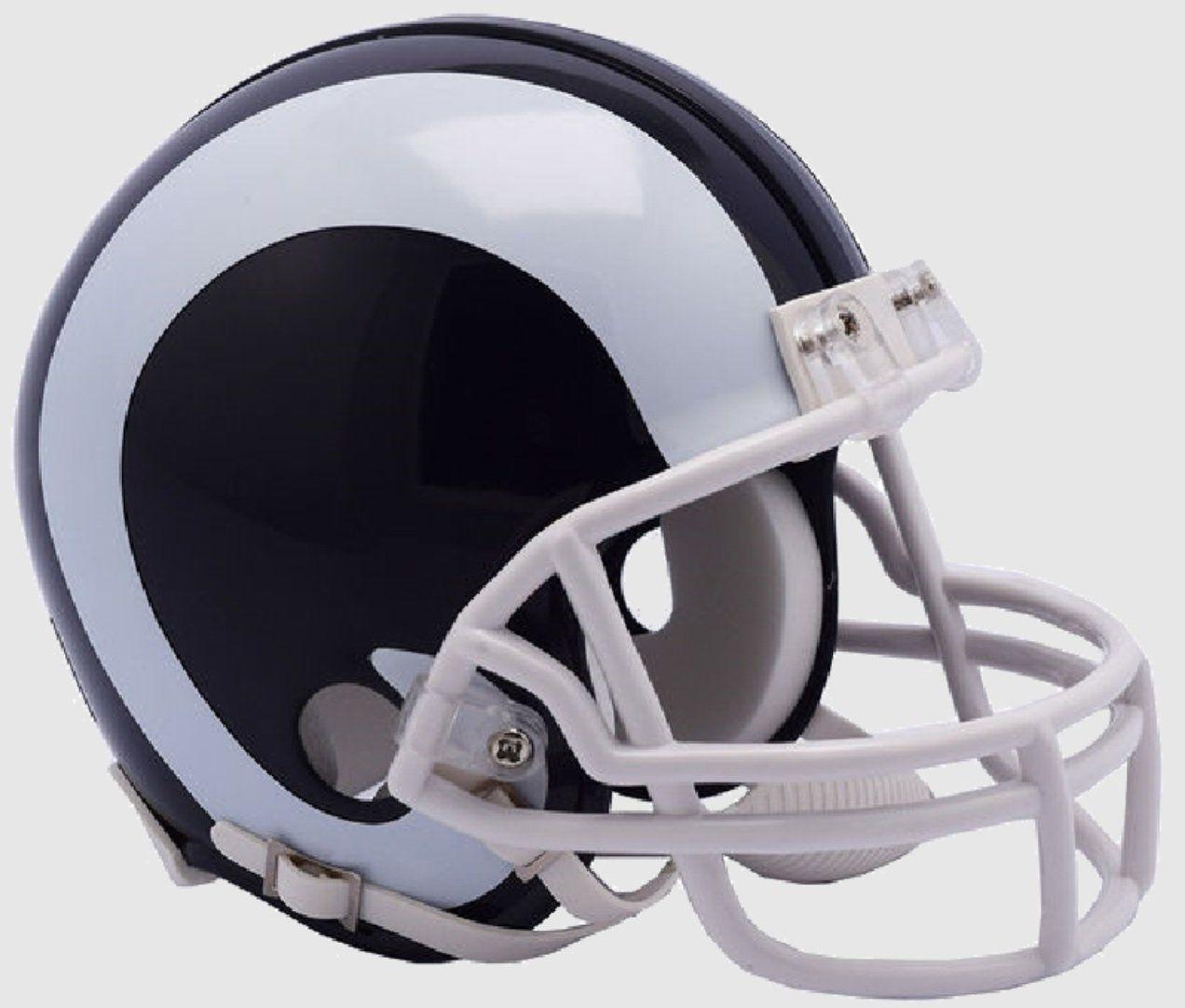 Rams Helmet Logo - Los Angeles Rams 2017 Logo Riddell Mini Helmet: Sports