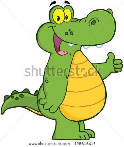 Happy Alligator Logo - Smiling Alligator Or Crocodile Showing Thumbs Up | logo in 2018 ...