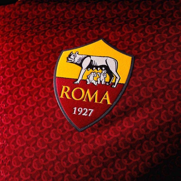 Red and Gold Team Logo - Nike AS Roma Vapor 2018-2019 Home Jersey Team red-University gold