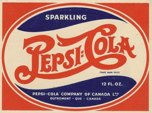 Old Pepsi Cola Logo - Style Inspiration for Website