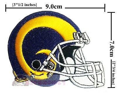 Rams Helmet Logo - LOS ANGELES RAMS Helmet NFL Sport Logo Embroidery Iron,Sew,Patch on ...