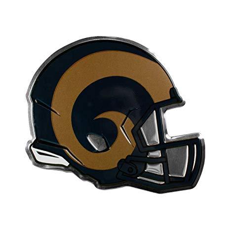 Rams Helmet Logo - Amazon.com : NFL Los Angeles Rams Helmet Emblem, Blue, Standard