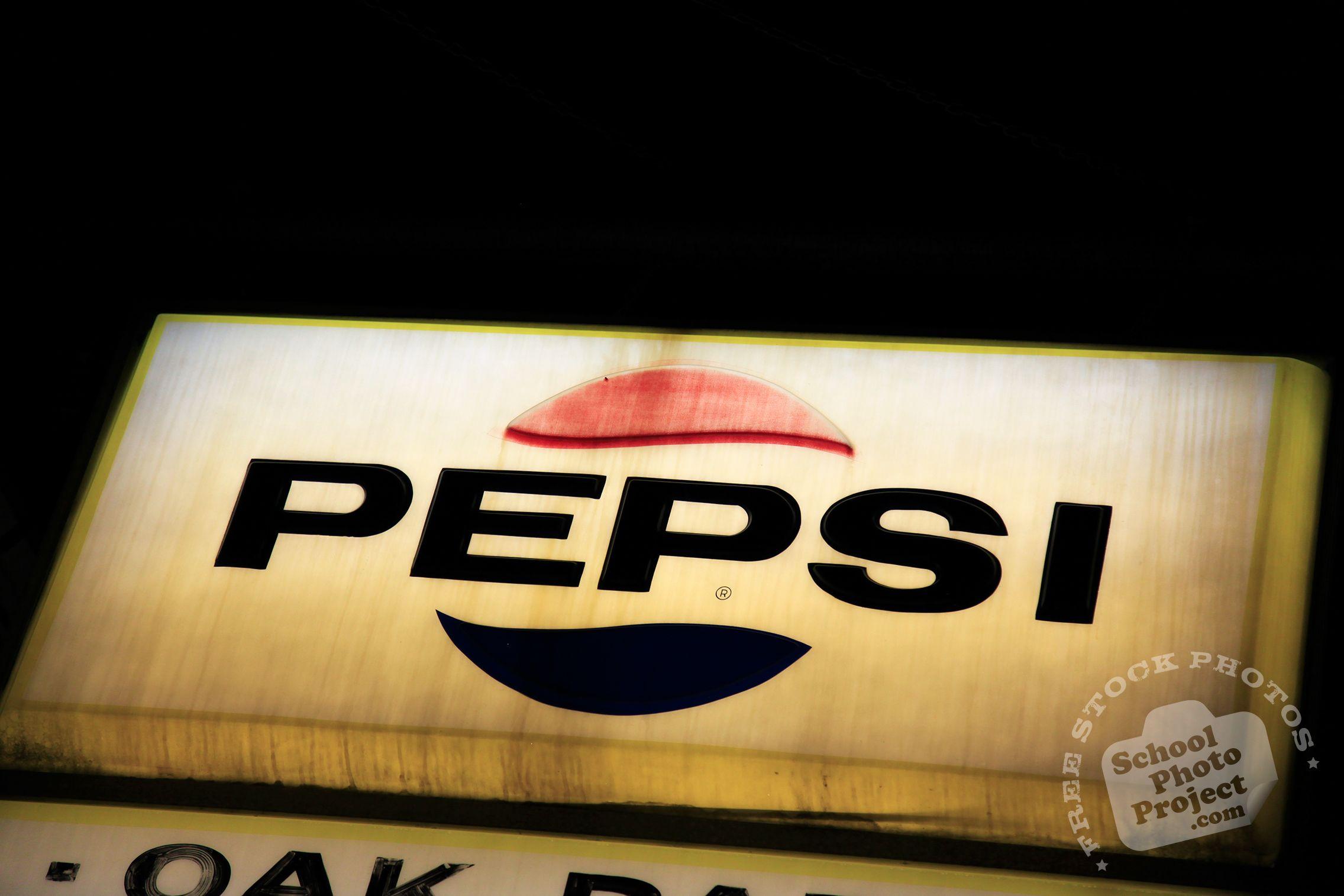 Drink Pepsi Logo - Pepsi Logo, FREE Stock Photo, Image, Picture: Old Pepsi Logo Sign ...