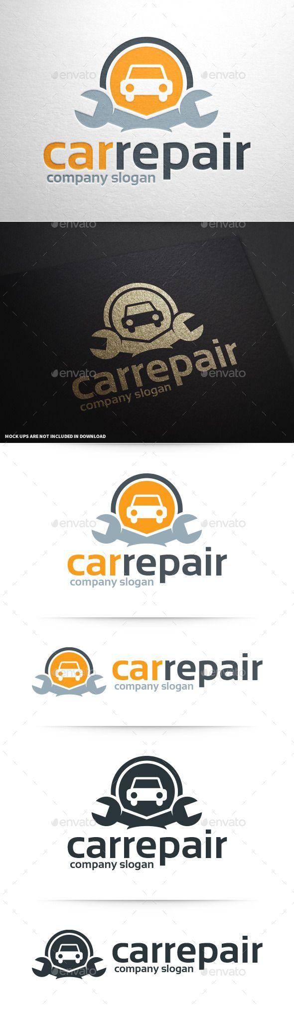 Printable Automotive Repair Shop Logo - Car Repair Logo Template #vector #logodesign available at