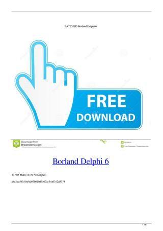 Borland Delphi Logo - PATCHED Borland Delphi 6