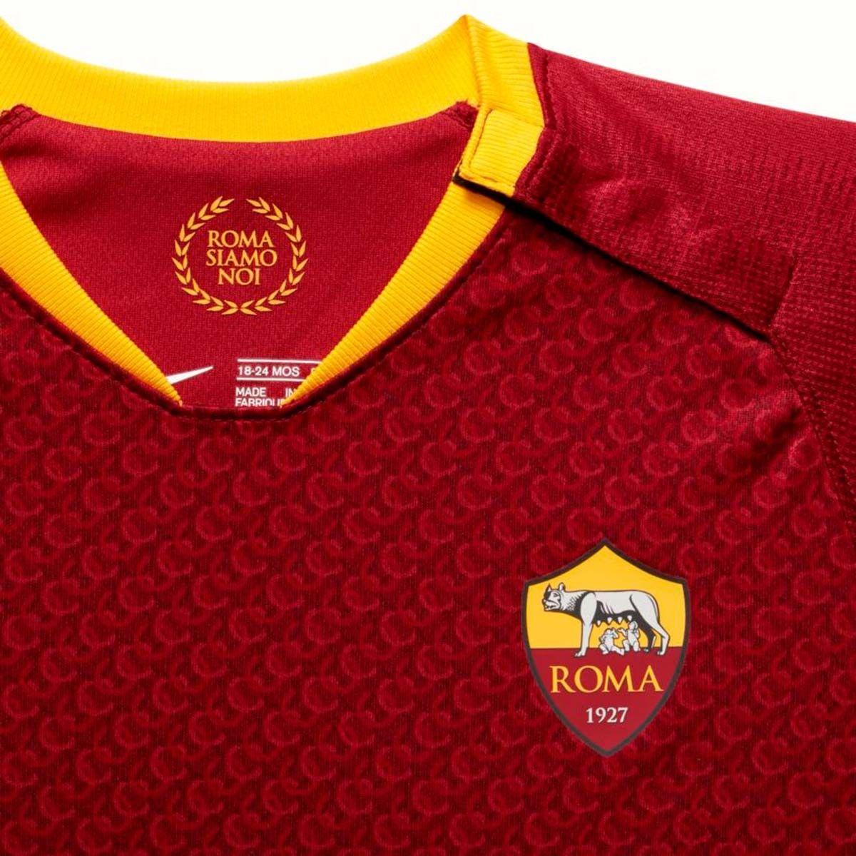 Red and Gold Team Logo - Kit Nike Infant AS Roma 2018-2019 Home Team red-University gold ...