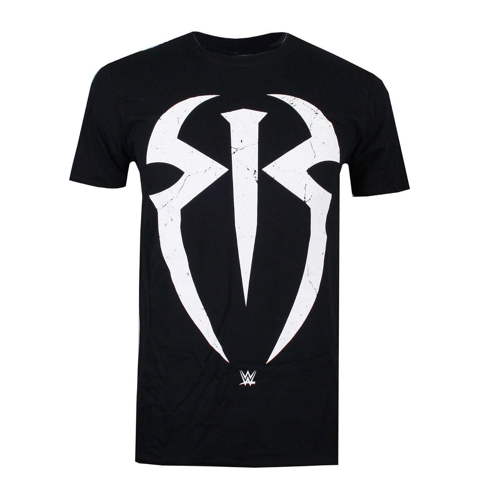 Roman Reigns Logo - Official WWE Wrestling - Roman Reigns Logo Symbol - Mens T-Shirt - S ...