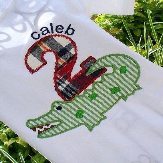 Happy Alligator Logo - Boys Personalized Alligator Number Shirt. Custom Alligaor Shirt