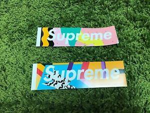 Mendini Box Logo - Supreme S/S 2016 Mendini Box Logo Pink Blue Sticker | eBay