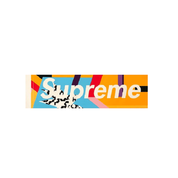 Mendini Box Logo - SUPREME MENDINI BOX LOGO STICKER ORANGE – Stay Fresh