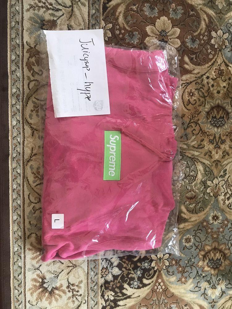 Magenta Supreme Hoodie Box Logo - Supreme Box Logo Hoodie Magenta Pink Green Size Large