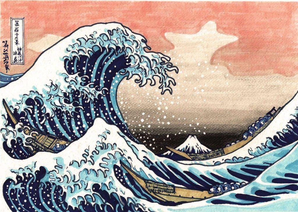 The Great Wave of Kanagawa Logo - The Great Wave Off Kanagawa Logo | Logot Logos