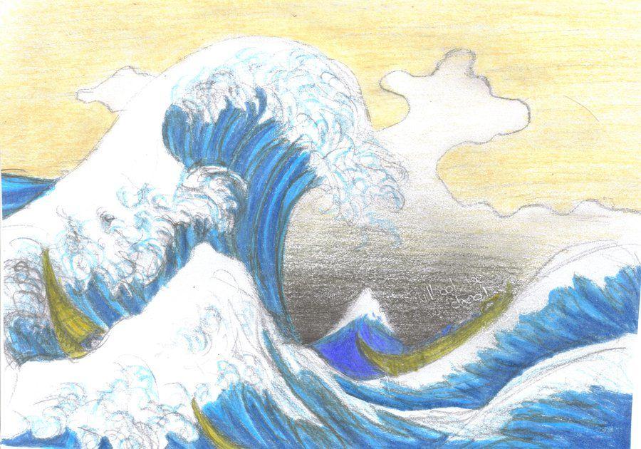 The Great Wave of Kanagawa Logo - The Great Wave Off Kanagawa Logo | Logot Logos