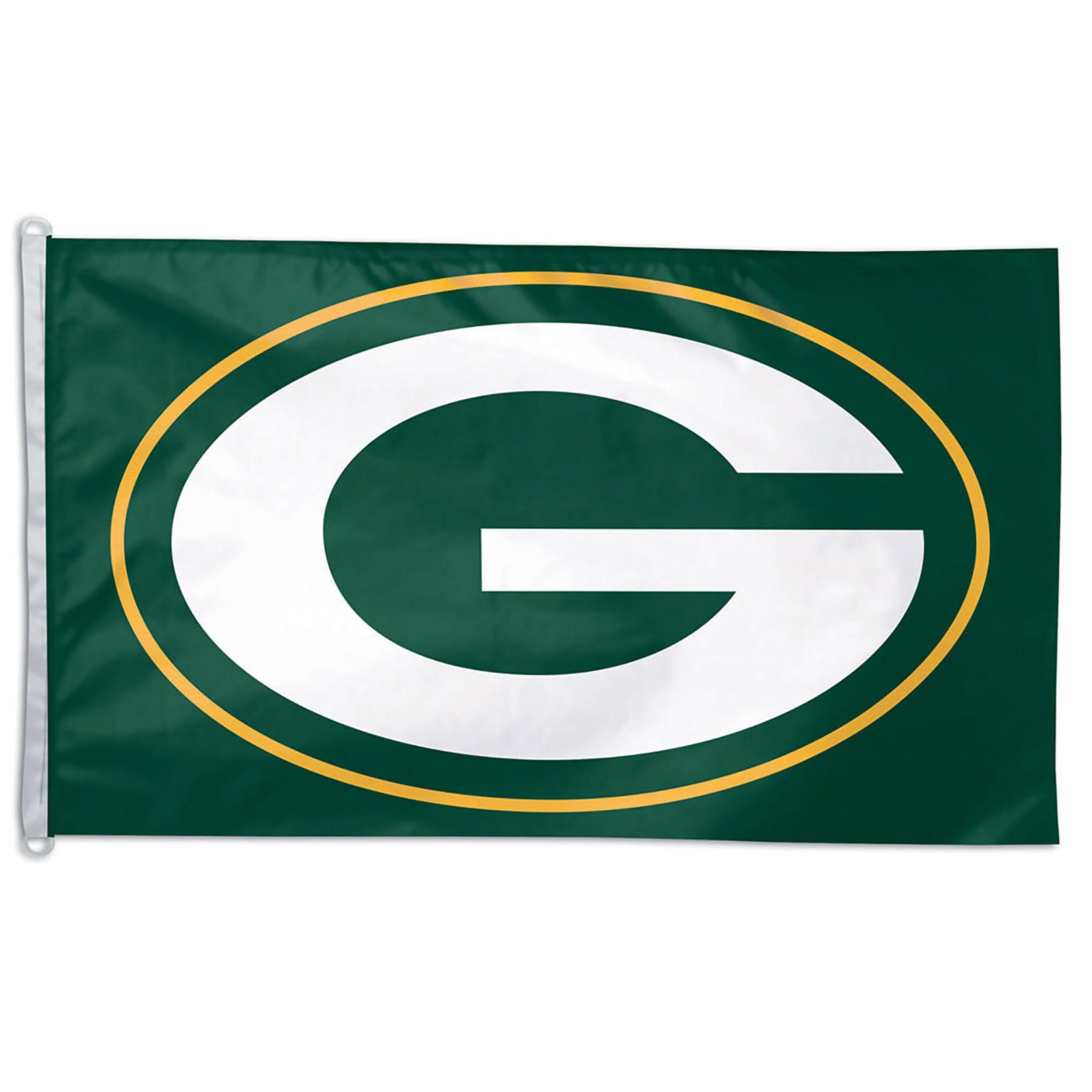 Green Bay Logo - Green Bay Packers 'G' Logo 3' x 5' Flag