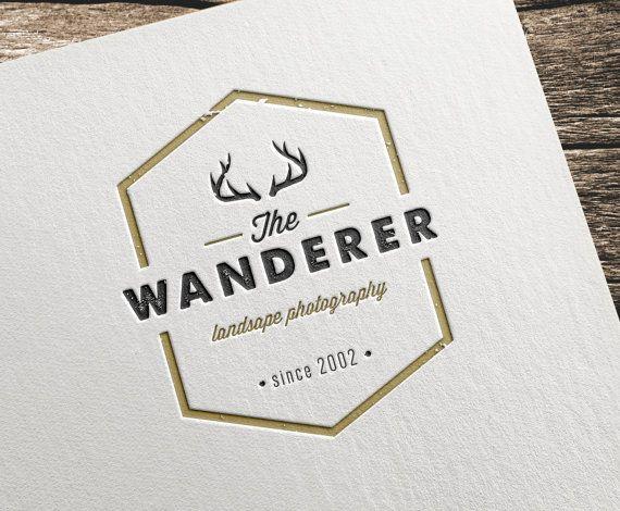 Rustic Vintage Logo - A beautiful vintage typography logo with a rustic feel. Each font ...