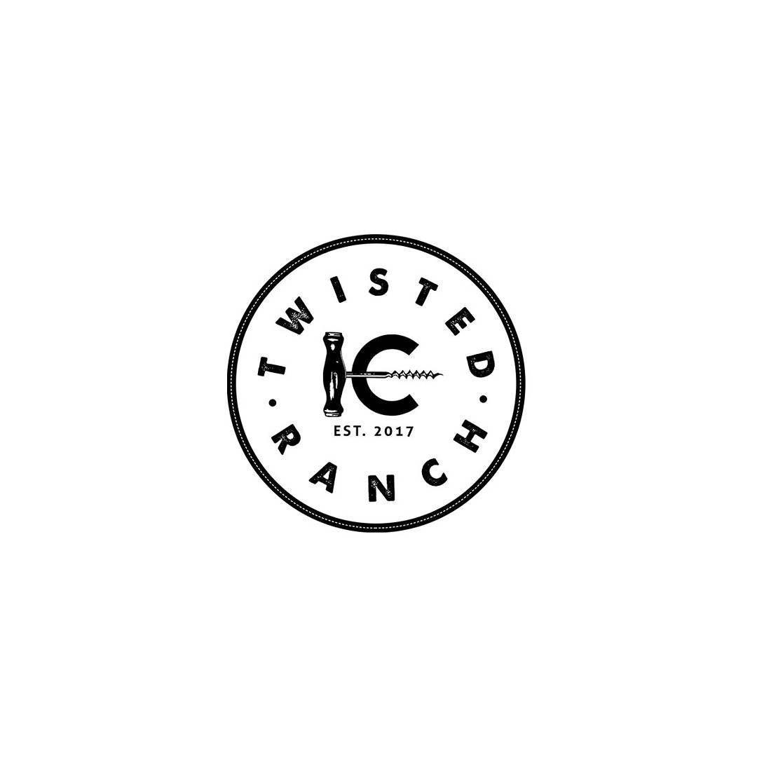 Rustic Vintage Logo - Rustic, Vintage logo design in circle format for Twisted C Ranch