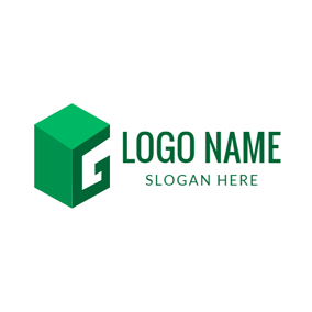 Green G Logo - Free Cube Logo Designs. DesignEvo Logo Maker