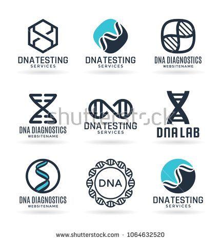 DNA Spiral Logo - DNA spiral logo template, biotech icon, modern medicine and genetics ...