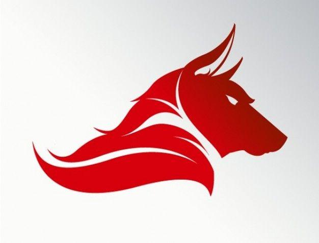 Cool Red Wolf Logo - I really like the edgyness and agressive look of this logo. The ...