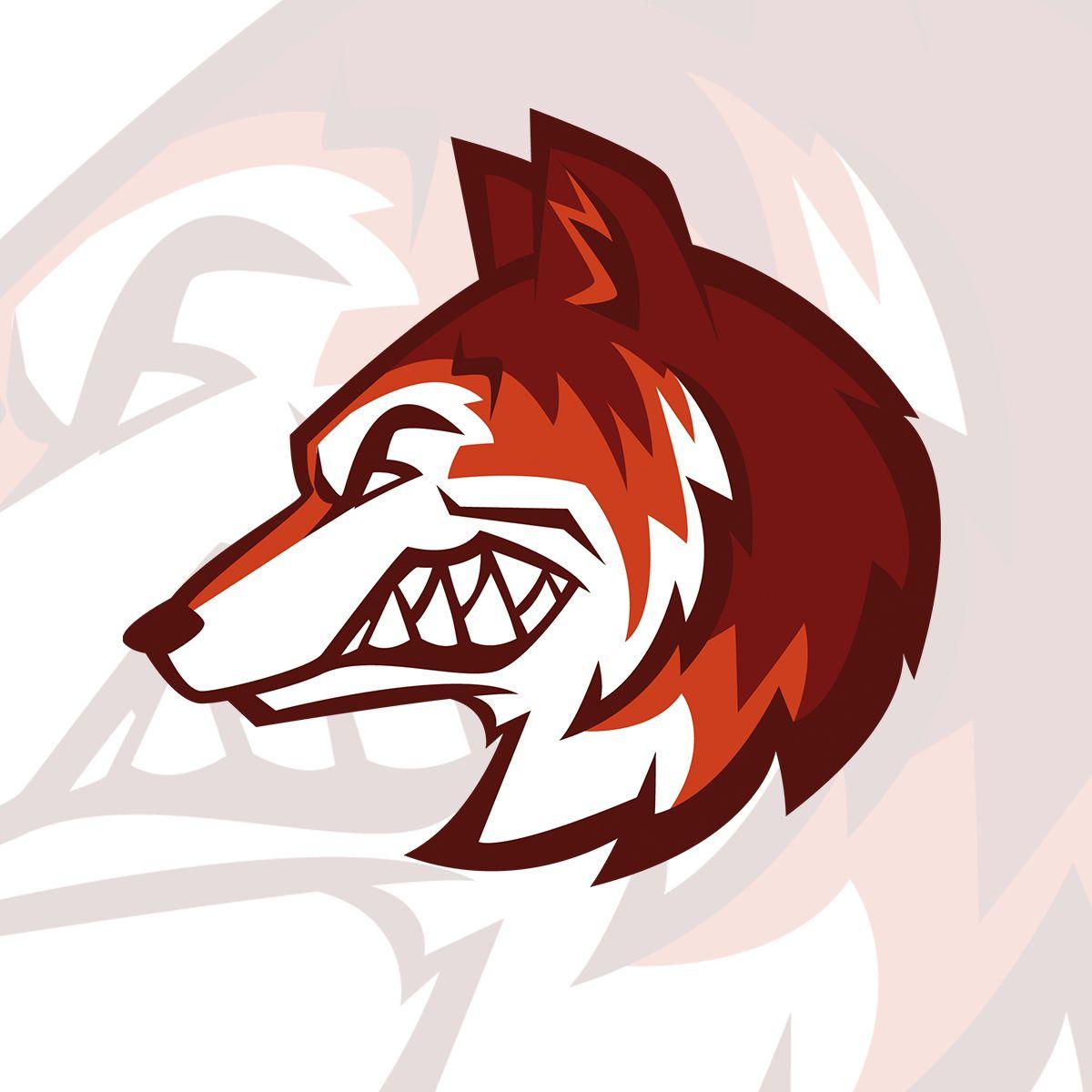 Cool Red Wolf Logo - Play