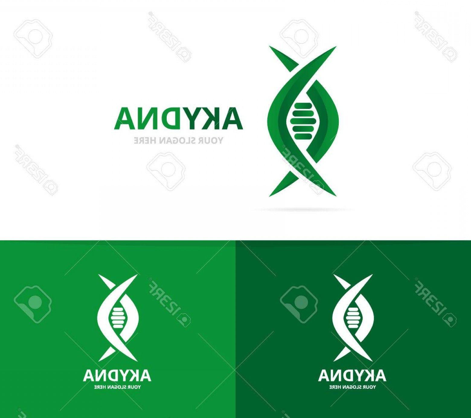 DNA Spiral Logo - Photostock Vector Vector Of Dna And Genetic Logo Combination Science ...