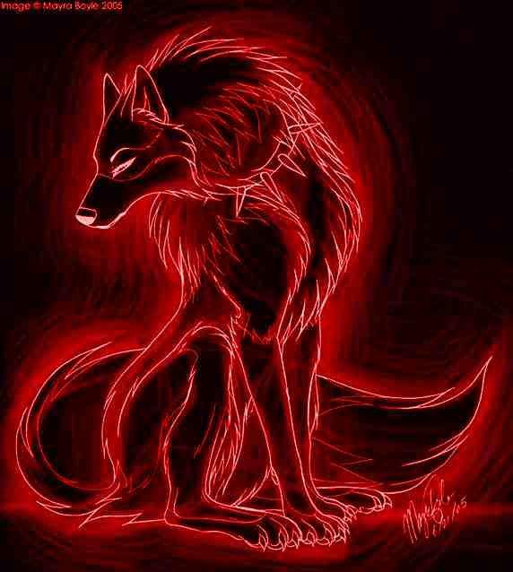 Cool Red Wolf Logo - Melinda Bush (melindabush0004)