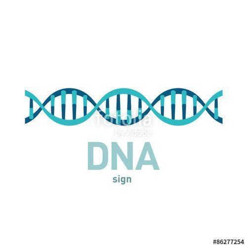 DNA Spiral Logo - DNA spiral vector sign