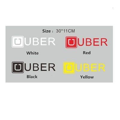 Window in Uber Driver Logo - Qoo10 - 1 Pc Uber Driver Logo Car Window Sticker Light Sticker Uber ...
