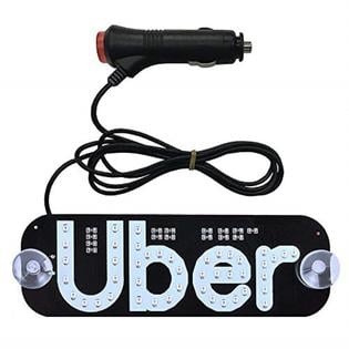 Window in Uber Driver Logo - ADIB07GB5PG6V DONJON, LED Light Sign Logo, Uber Flashing Hook on Car
