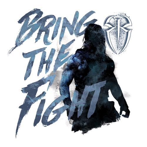 Roman Reigns Logo - WWE Roman Reigns Fight Shadow Official Men's T-shirt (White) – Urban ...