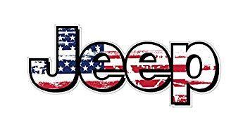 Jeep Logo - Amazon.com: BOLDERGRAPHX 1062 Jeep Logo with American Flag 2 pack ...