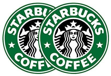 Starbucks Coffee Logo - Delzam 3 (2 Pack) Starbucks Coffee Logo Vinyl Decal