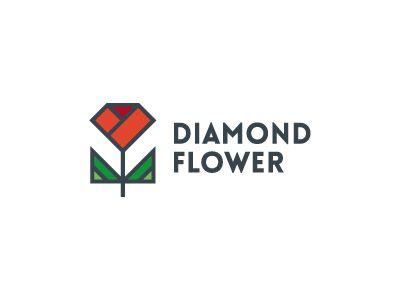 3 Diamond Logo - Flower Diamond Logo by Mauro Bertolino | Dribbble | Dribbble