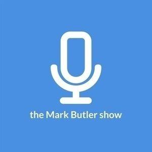 None Blue Lines Logo - The Mark Butler Show