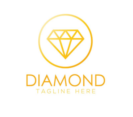 What's the 3 Diamond Logo - Free Gold Diamond Logo / Insignia Vector #3 - TitanUI