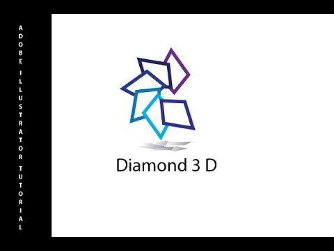 Diamond D Logo - How to make a logo Diamond 3 D - Logo design tutorials - Illustrator ...