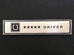 Uber Driver Logo - UBER 5 STAR DRIVER- BADGE STICKER SIGN LOGO DECAL NAMEPLATE CUSTOM ...