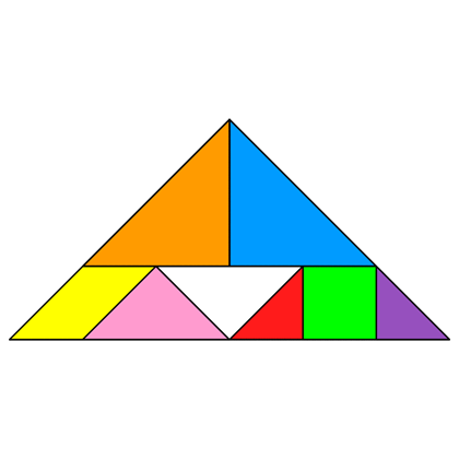 Incomplete Triangle Logo - Tangram Incomplete triangle - Tangram solution #78 - Providing ...