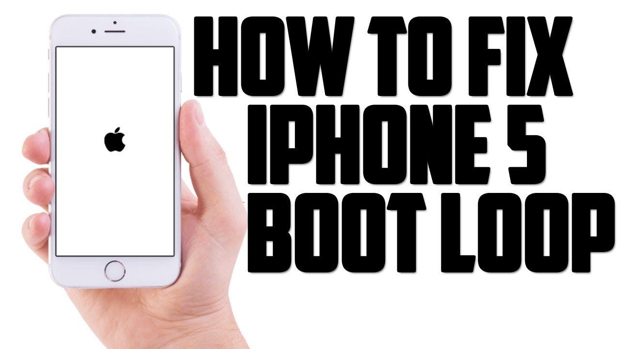 iPhone 5 Logo - How To FIX iPhone 5 Boot Loop Apple Logo Screen - YouTube