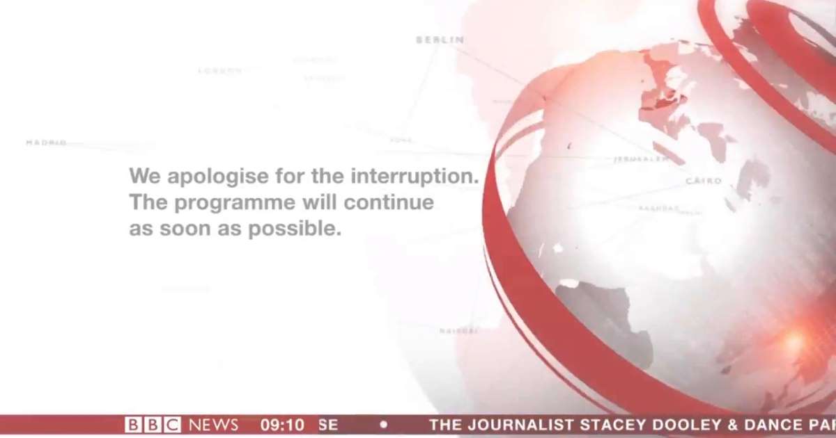 MSN Travel Logo - BBC News experienced strange technical problems live on air