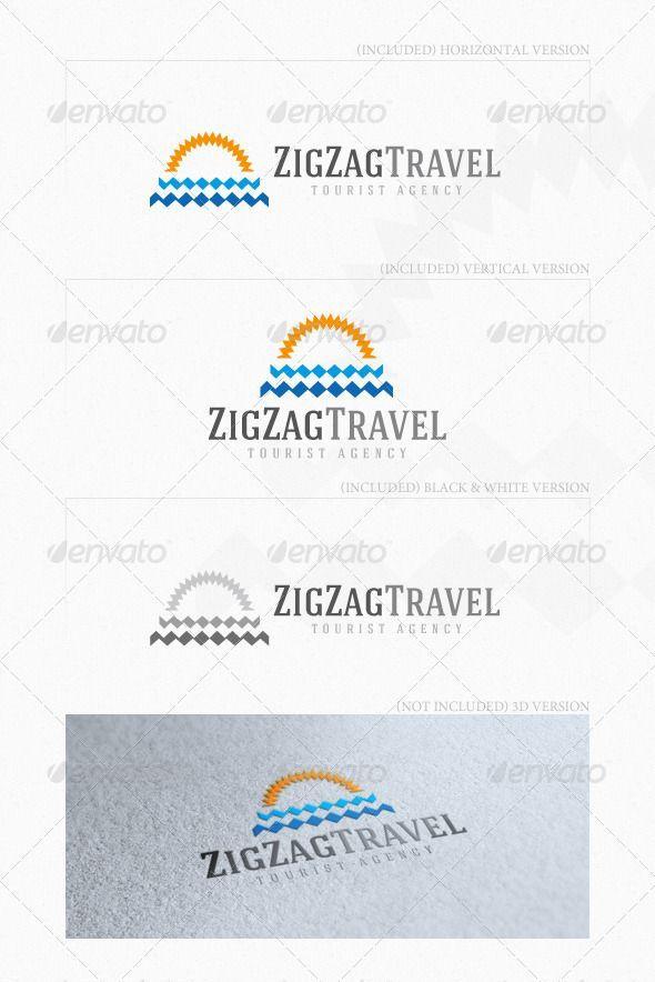MSN Travel Logo - ZigZag Travel Logo | Pinterest | Travel logo, Logos and Nature logos
