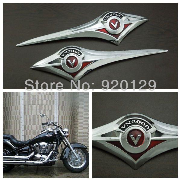 Motorcycle Tank Logo - US $12.59. Motorbike Parts Chrome Plastic Gas Tank Emblem Badge Decal For Kawasaki Vulcan VN 2000 Classic In Decals & Stickers From Automobiles &