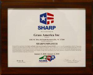 OSHA SHARP Logo - The SHARP Award from OSHA - Grass America