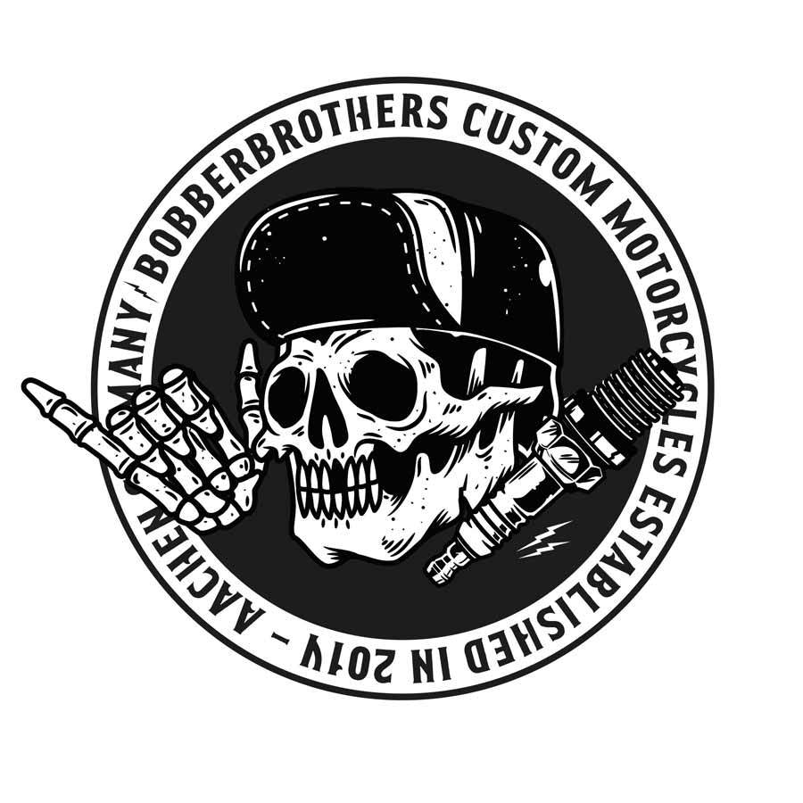 Motorcycle Tank Logo - Bobberbrothers Sticker Decal Set • Bobberbrothers Apparel