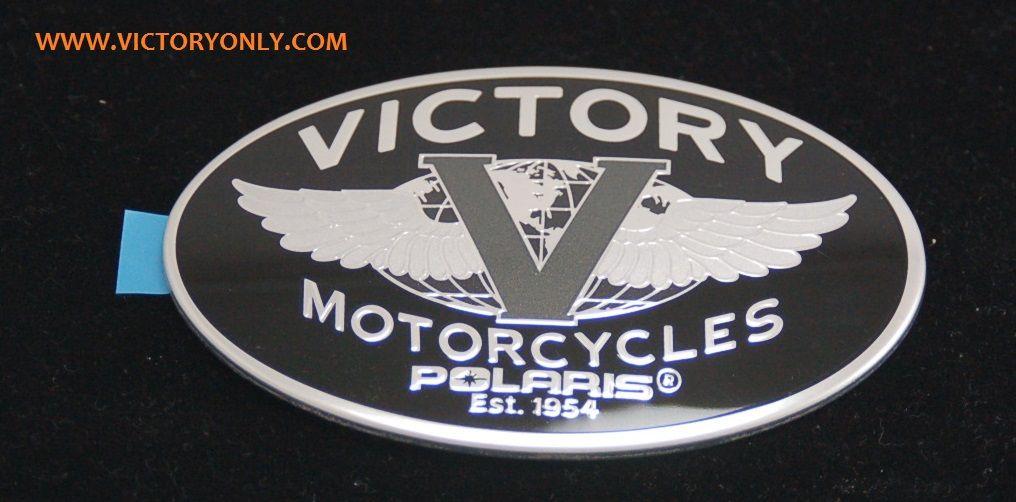Motorcycle Tank Logo - Tank Badge Victory Logo Silver