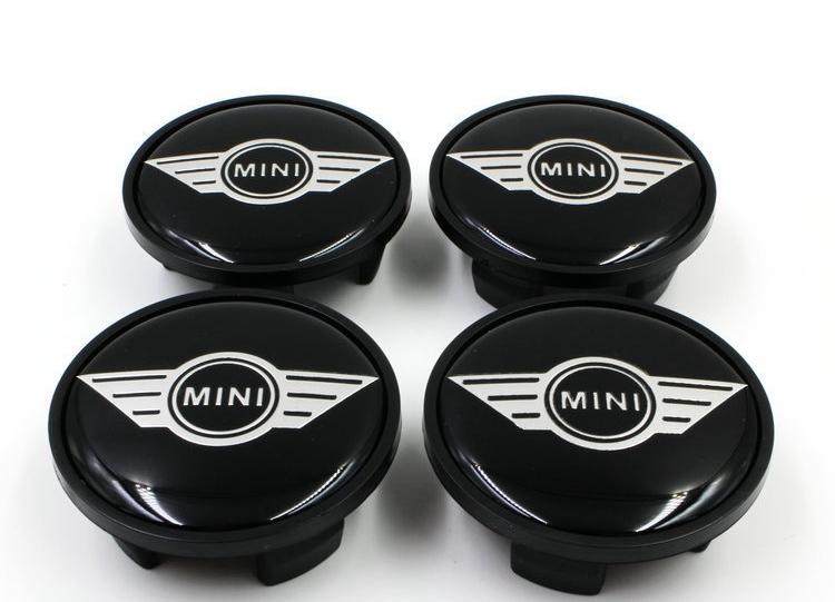 New Mini Cooper Logo - 2019 54mm ABS Black Car Emblem For MINI COOPER Mini Wings Wheel ...