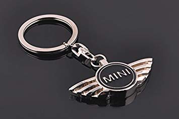 New Mini Cooper Logo - New MINI Cooper Black Metal Car Keyring: Amazon.co.uk: Car & Motorbike